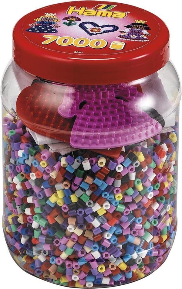 Hama Iron On Beads Monivärinen prinsessa ja sydänlautanen 7000 kappaletta