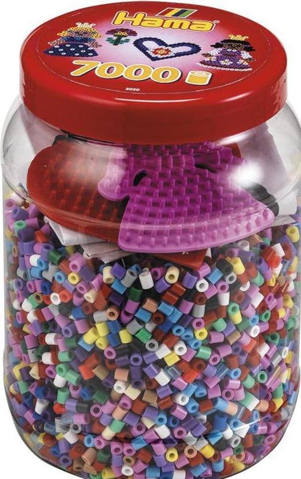 Hama Iron On Beads Monivärinen prinsessa ja sydänlautanen 7000 kappaletta