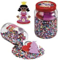 Pikkukuva 1 / 6: Hama Iron On Beads Monivärinen prinsessa ja sydänlautanen 7000 kappaletta