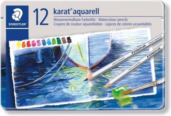 karat akvarel farveblyant - sæt 12 stk