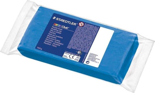 Noris modellervoks. blok 1 kg blå