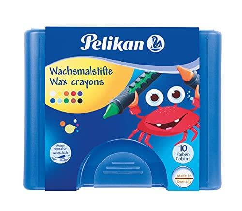 Pelikan 723155 voksblyanter 655/10 i en glidende ærme, vandopløselig (1 x æske, blå æske)