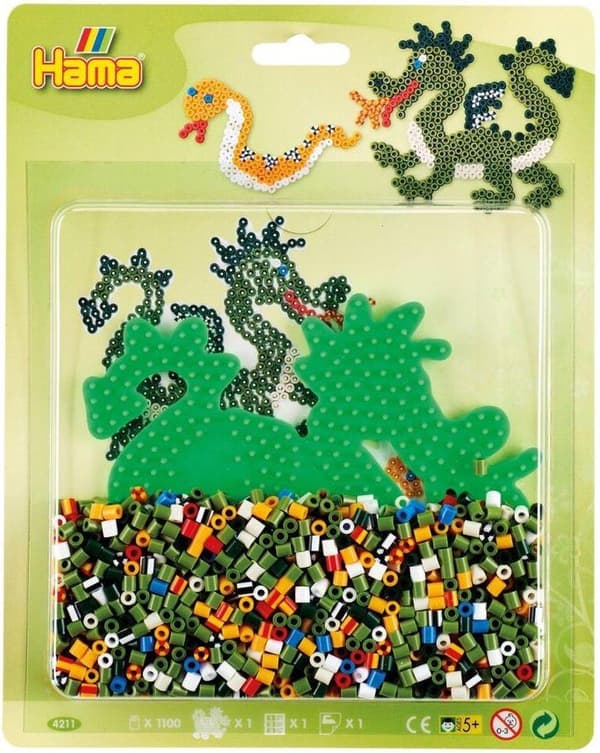 Hama Iron On Beads Dragon 1100 stycken