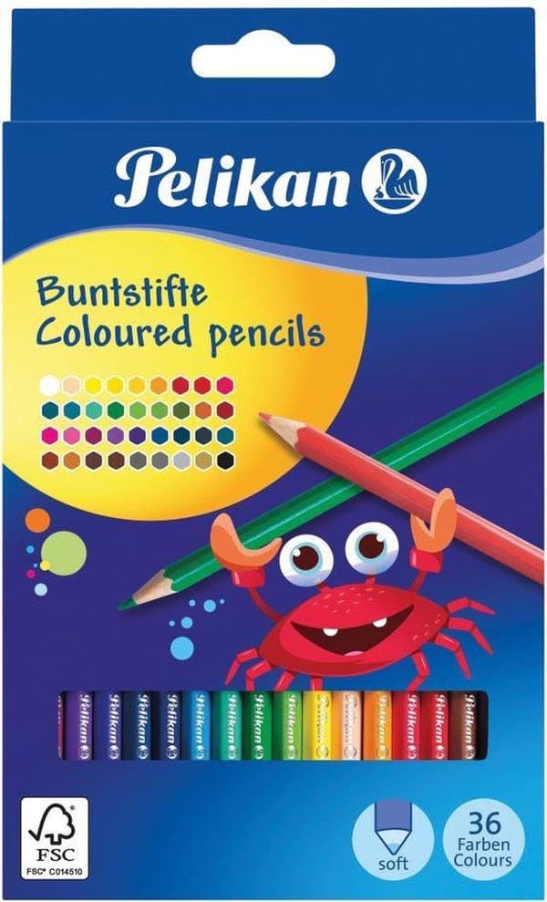 Pelikan 700139 farveblyant 36 stk. Multifarver
