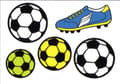 Miniatyrbillede 1 af 2: HERMA 19193 REFLEKTOR STICKERS FODBOLD
