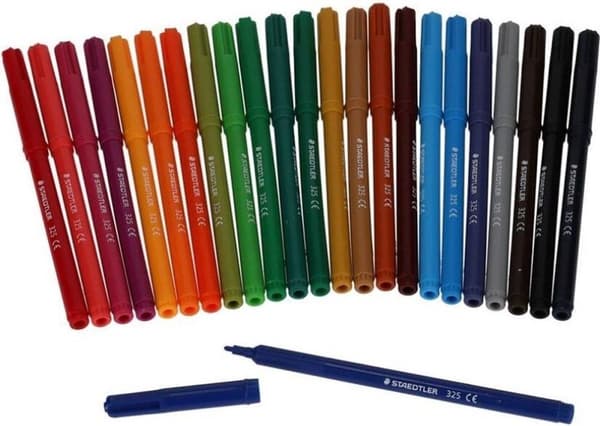 Staedtler Filtpenne 325 Klub 1,0 mm 13 cm Fiber 24 stk.