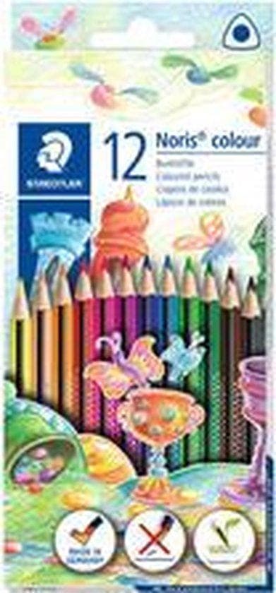 Staedtler 187 Farveblyant Sort - Blå - Brun - Grøn - Lyseblå - Lysegrøn - Mauve - Orange - Fersken - Rød - Gul 12 stk (187 C12)
