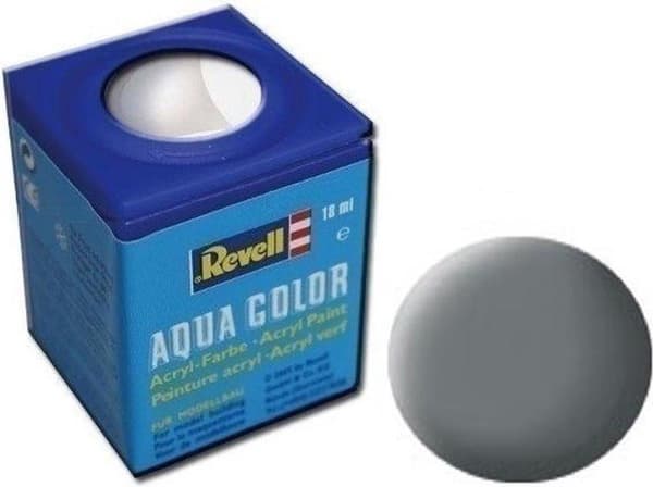 Revell Aqua #47 Mouse Grey - Mat - RAL7005 - Akryl - 18 ml malingskrukke
