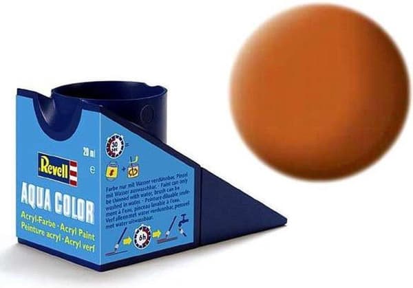 Revell Aqua #25 Luminous Orange - Mat - RAL2005 - Akryl - 18 ml malingskrukke