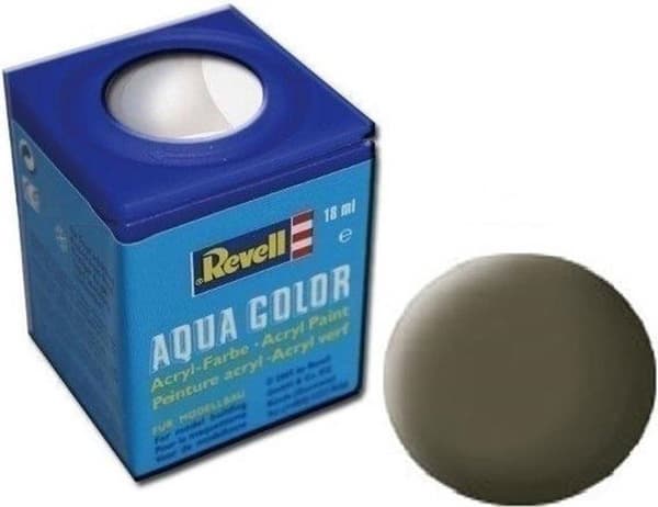Revell Aqua #46 Nato Oliven - Mat - RAL7013 - Akryl - 18 ml malingskrukke