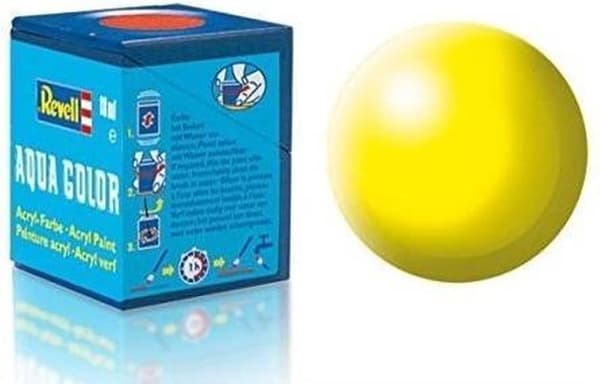 Revell Aqua #312 Luminous Yellow - Satiini - RAL1026 - Akryyli - 18ml Paint Jar.