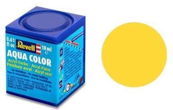 Revell Aqua #15 Yellow - Matta - RAL1017 - Akryyli - 18 ml Maalipurkki