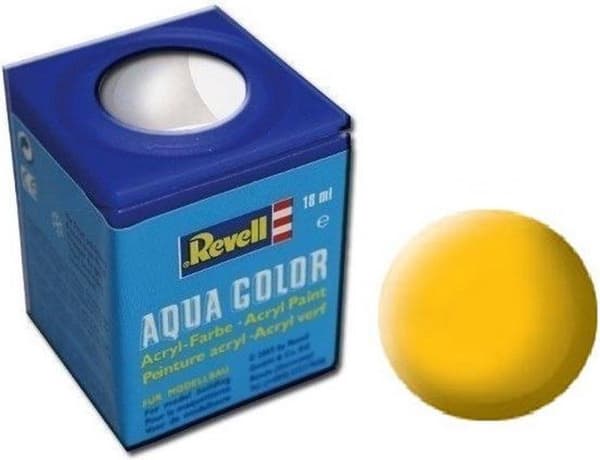 Revell Aqua #15 Gul - Mat - RAL1017 - Akryl - 18ml malingskrukke