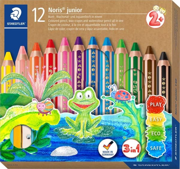 STAEDTLER Noris Junior - 3-i-1 penna - set 12 st