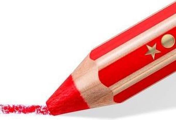 STAEDTLER Noris Junior - 3-i-1 farveblyant - sæt med 6 stk
