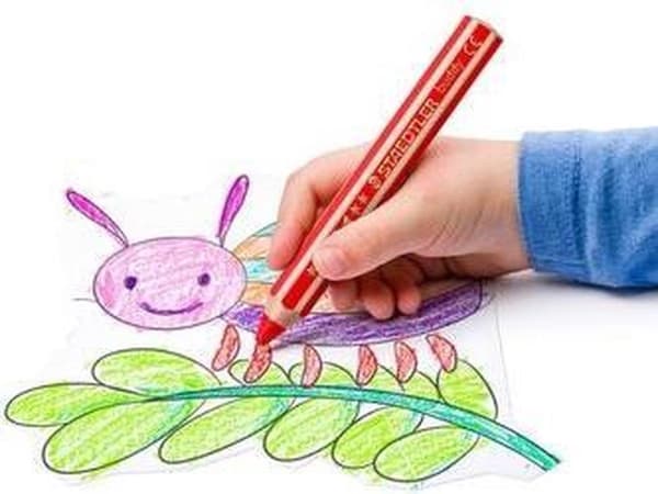 STAEDTLER Noris Junior - 3-i-1 farveblyant - sæt med 6 stk