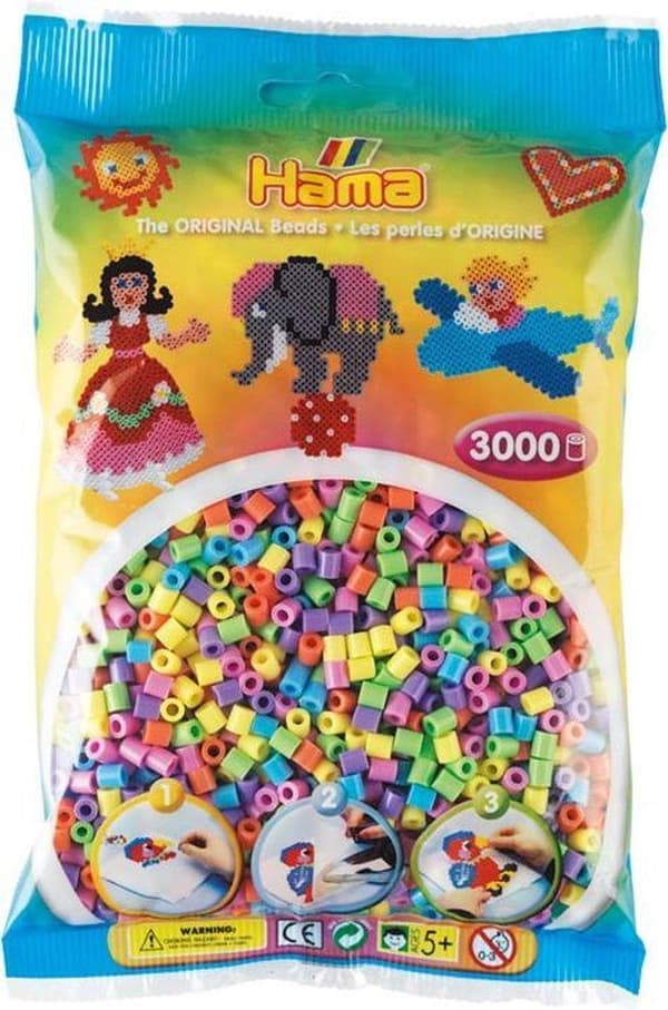 Hama strykpärlor passar 3000 stycken