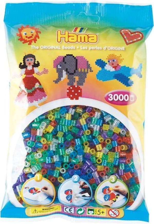 Hama Fuse Beads Glitter '3000 Pieces'