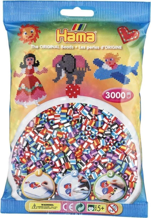 Hama Strykpärlor 3000 2 Färgade Blandade