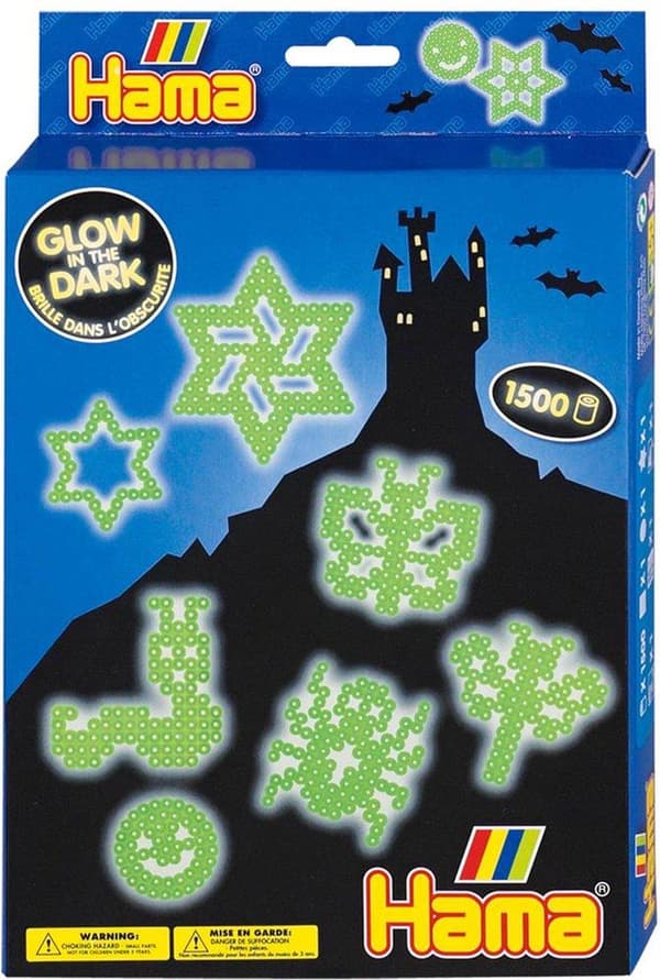 Glow in the dark järn på pärlor