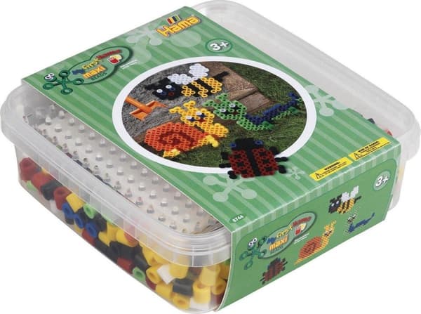 Hama 8744 Maxi Box med 600 strykpärlor + bottenplatta