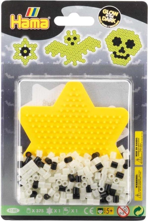 Hama Fuse Beads Glow In The Dark Set 375 delar