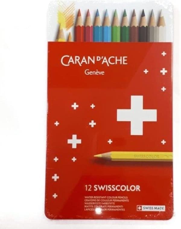 Caran d'Ache Swisscolor 12 pennor Permanent