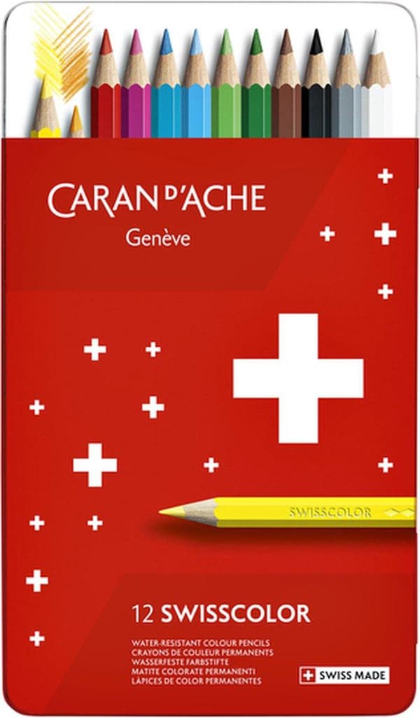 Caran d'Ache Swisscolor 12 pennor Permanent