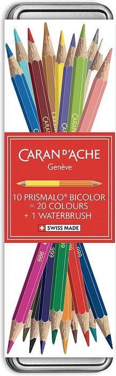 Prismalo Caran d'Ache tvåfärgade färgpennor