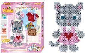 Hama Fuse Beads midi "dressing cat", gift pack diameter midi fuse bead: 5.0 mm - 1 item (00003254)