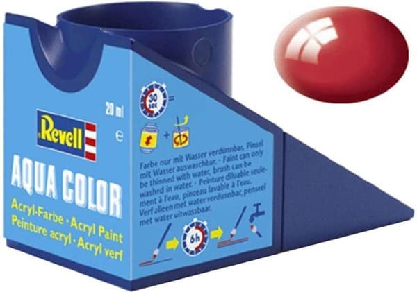 Revell 36134 Aqua Color Ferrari Rød (blank) Farvekode: 34 dåse 18 ml (36134)