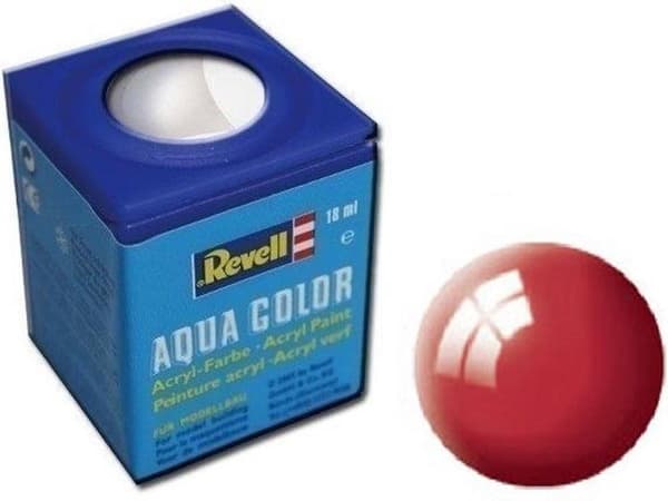 Revell 36134 Aqua Color Ferrari Rød (blank) Farvekode: 34 dåse 18 ml (36134)