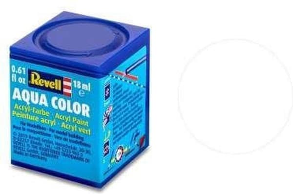 Revell 36105 aqua farve hvid (mat) farvekode: 05 RAL farvekode: 9001 dåse 18 ml (36105)