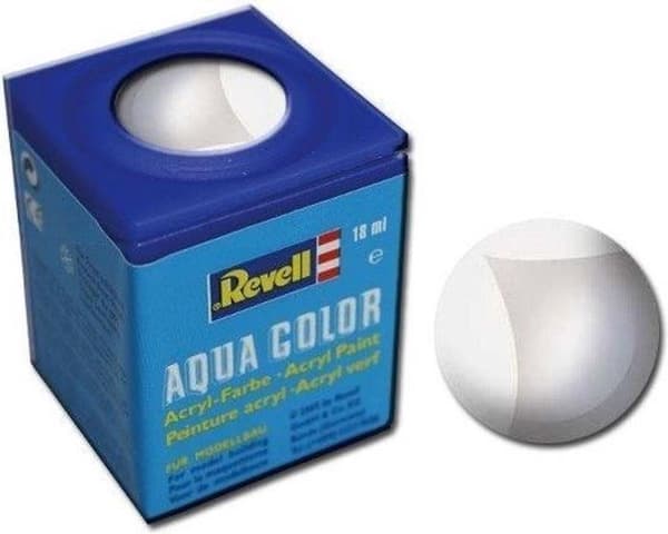 Revell 36105 aqua farve hvid (mat) farvekode: 05 RAL farvekode: 9001 dåse 18 ml (36105)