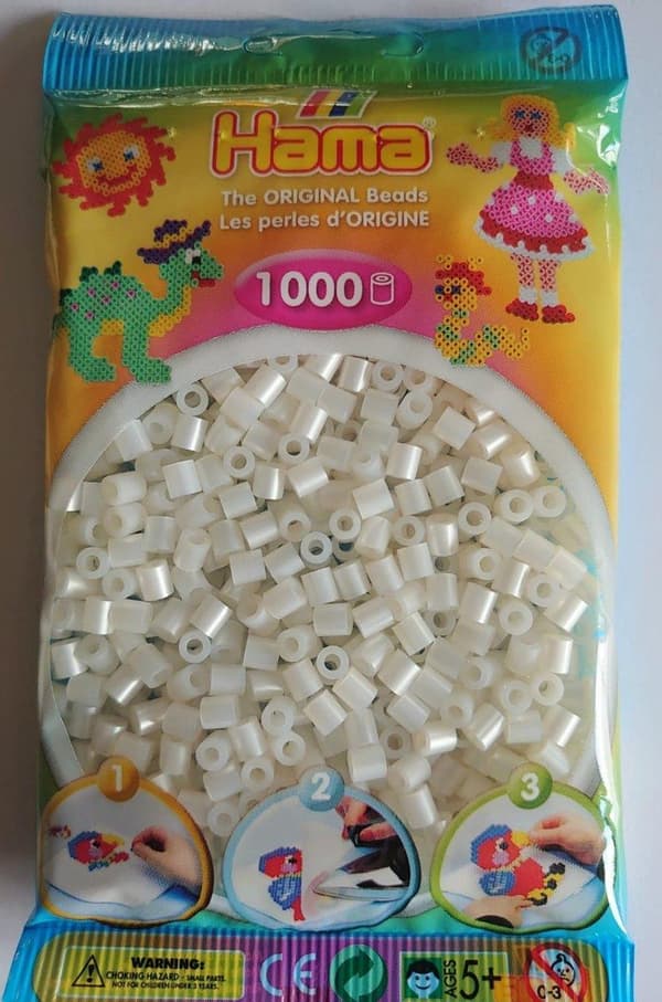 Hama Fuse Beads midi "Striped Bead Mix 231,10 cm (91"), i en pose, diameter på midi fuser perle: 5,0 mm, 2-farvede striber, - 1 stk (00207-91)