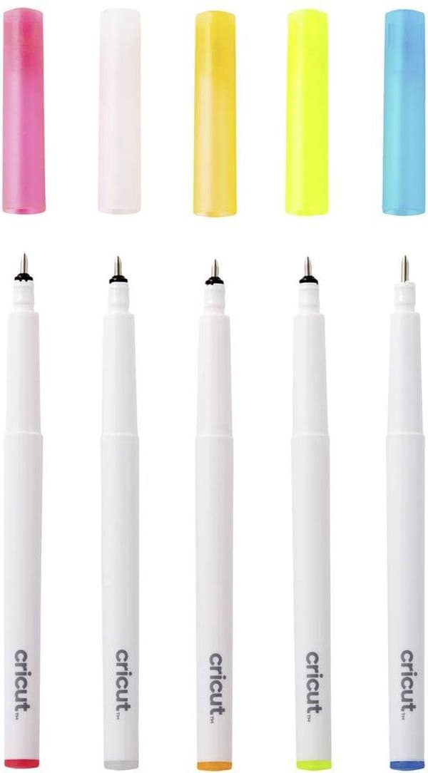 Cricut 2009849. Antal per förpackning: 5 st, Bläckfärger: Blå, Orange, Rosa, Vit, Gul, Produktens färg: Flerfärgad (2009849)