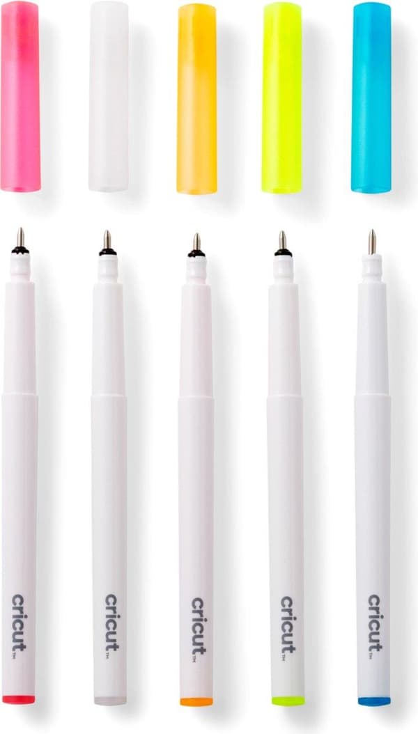 Cricut 2009849. Antal per förpackning: 5 st, Bläckfärger: Blå, Orange, Rosa, Vit, Gul, Produktens färg: Flerfärgad (2009849)