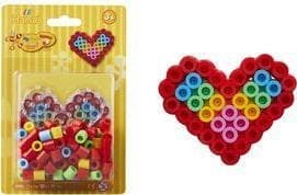 Hama strygeperler maxi "Small Heart", i blisterpakning, maksimal strygeperlediameter: 10,0 mm, - 1 stk (00008982)