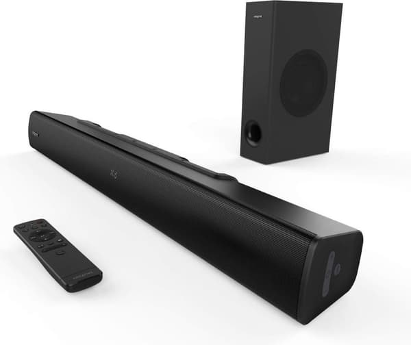 Creative Stage V2 - Soundbar til TV og skrivebordsskærm - med subwoofer (sort)
