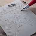 Pikkukuva 2 / 5: Linoleumi SOFT linoleikkauslevy 2 kpl. Essdee SoftCut CREAM 21x30 cm