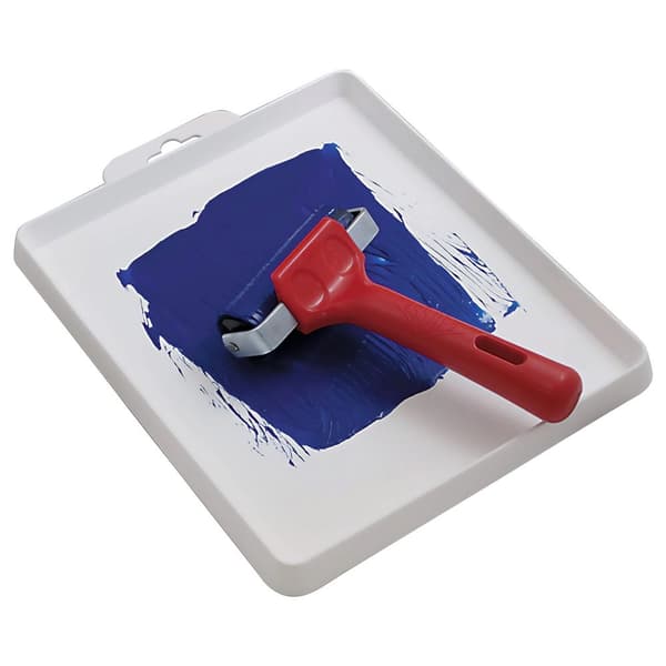 Grafisk rulle til linoleum, gummi, str 5 cm Essdee til linocut maling solid