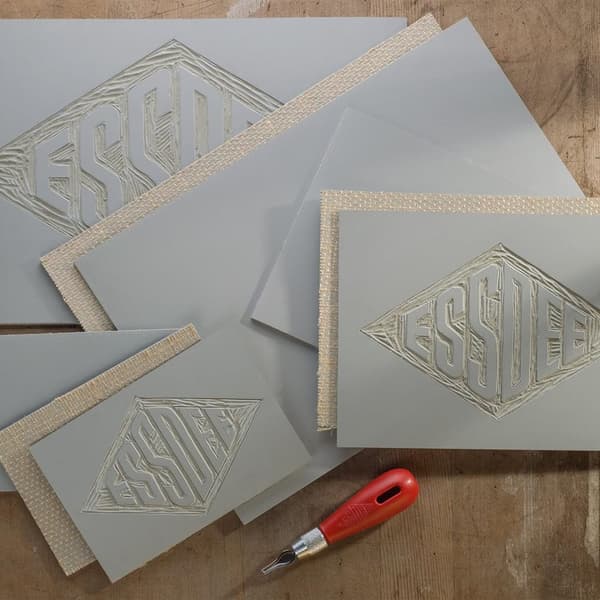 Linocut mejsel 1stk Essdee til linoleumsrelieftryk stålblad nr.3