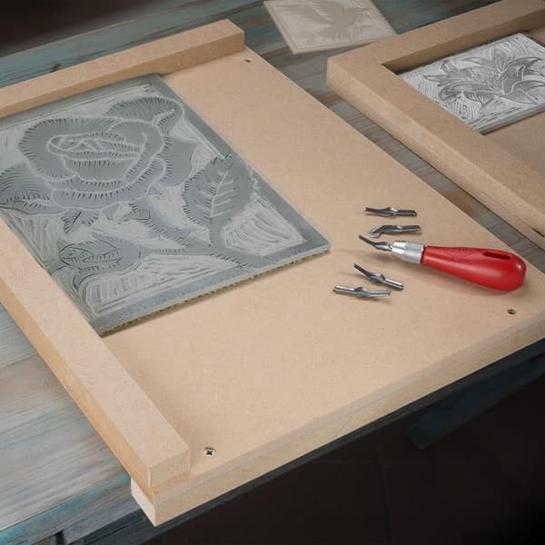 Linocut mejsel 1 stk. Essdee til linoleumsrelieftryk stålblad nr. 7