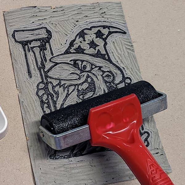 Sæt med 5 grafiske malinger Essdee Premium linocut blæk 5x100ml