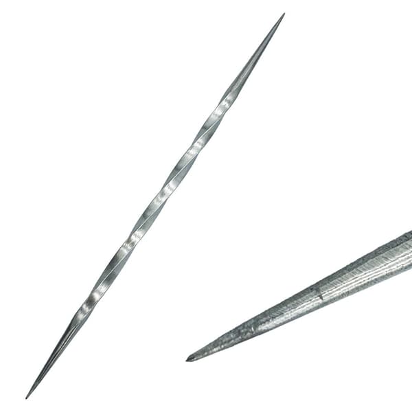 Kaksipuolinen kuivakärki linoleikkaukseen, kaiverrukseen, Inox
