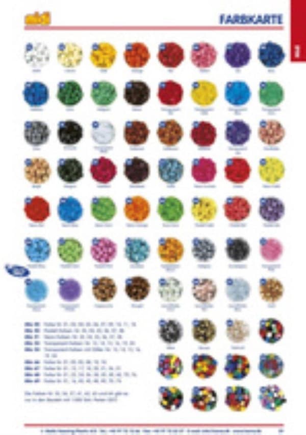Stryg på perler Hama - 1000 stk - Guldfarvet