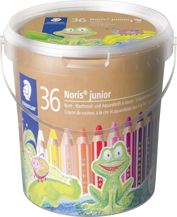 STAEDTLER Noris Junior - 3-i-1 farveblyant - klassepakke 36 stk