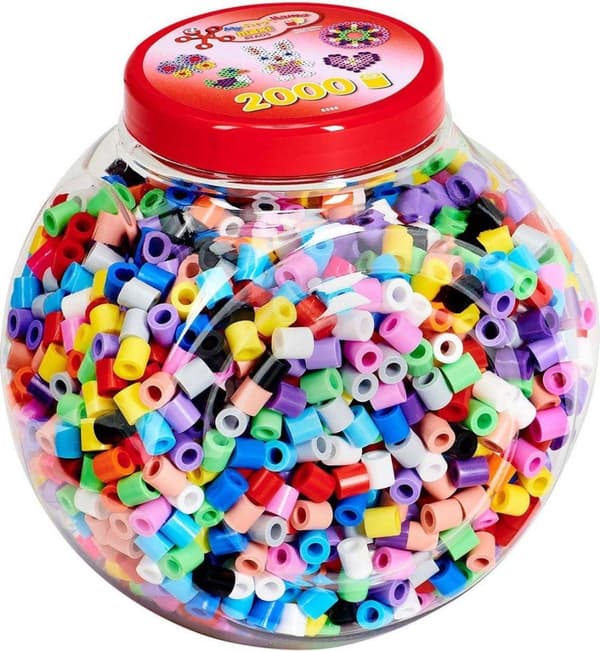 HAMA Maxi - 2.000 stk stabelbar rød spand (8588)