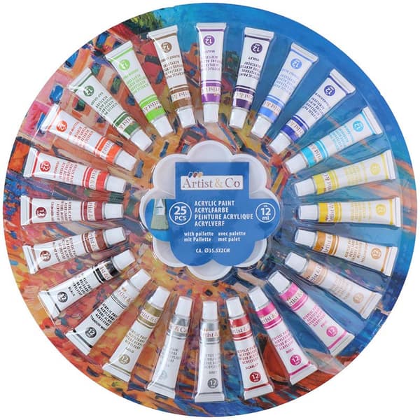 Artist&Co-Akryylimaalisarja12ml25väriä