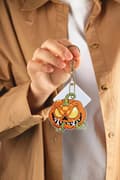 Pikkukuva 6 / 8: Timanttikirjonta-avaimenperä, 6 kpl - Halloween